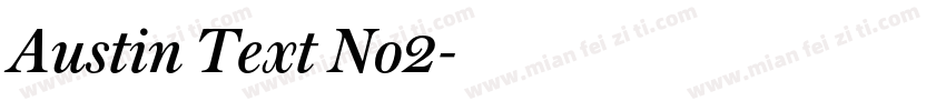 Austin Text No2字体转换
